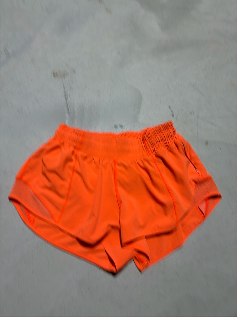 lululemon athletica Women's Neon Orange Athletic Shorts 4